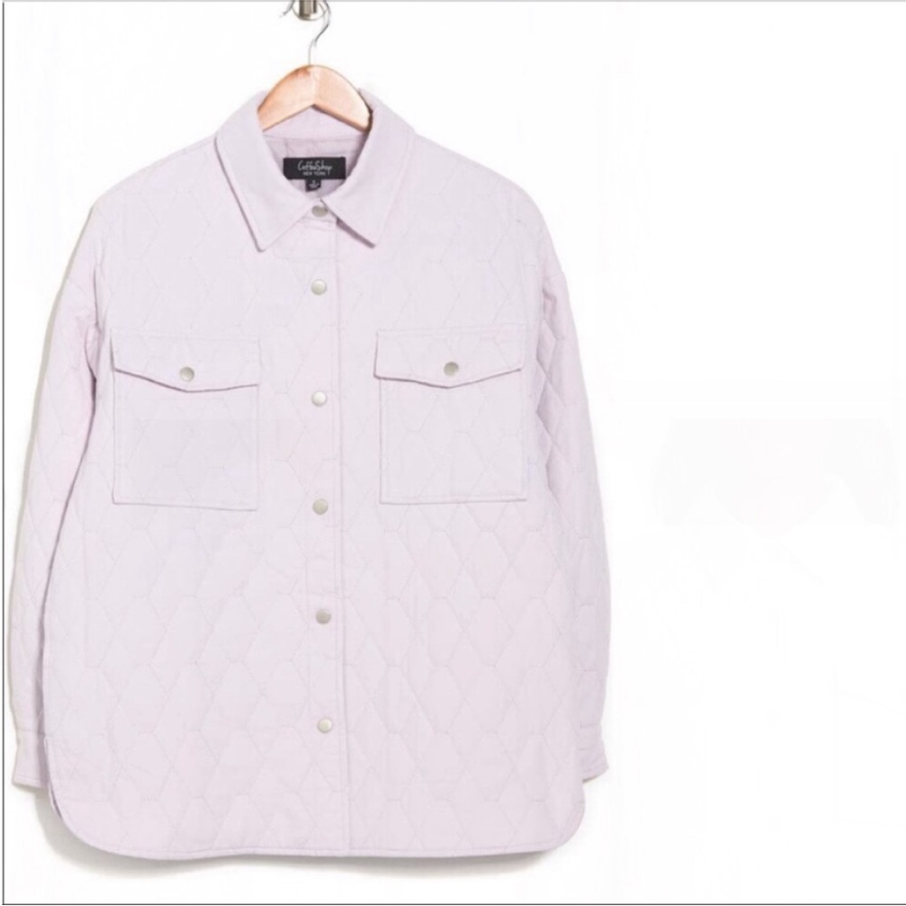 COFFEE SHOP Quilted Shirt Jacket - Picture 3 of 9